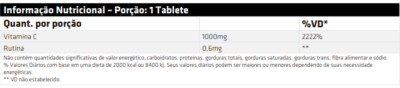 Vitamina C 1000mg - Performance Nutrition (100 tabletes) - Imagem 2
