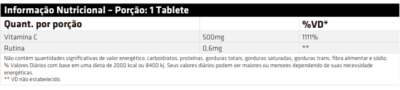 Vitamina C 500mg - Performance Nutrition (100 tabletes) - Imagem 2